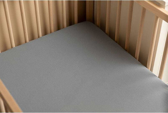 Sensillo Baby Sheet Crib Cotton Gray 120x60cm