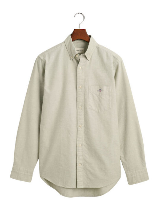Long-sleeved Cotton Shirt Green