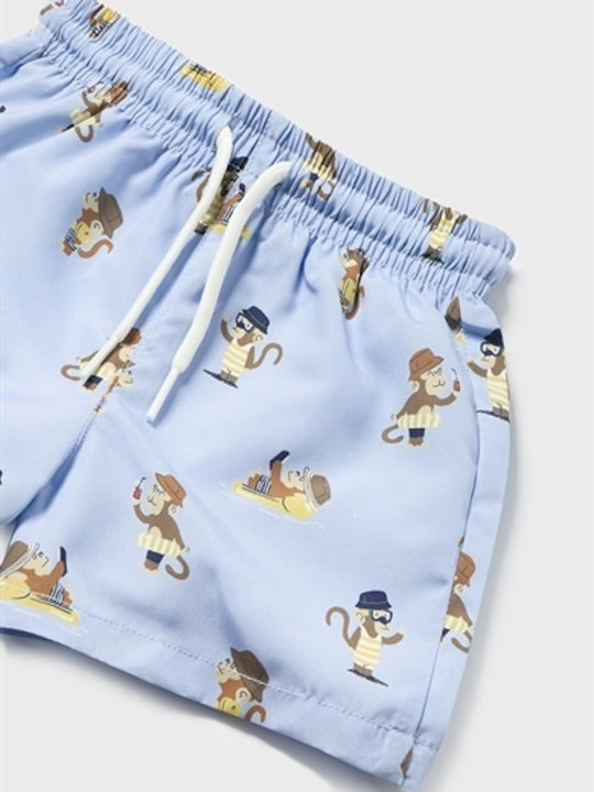 Mayoral Kids Swimwear Swim Shorts with Hat Blue