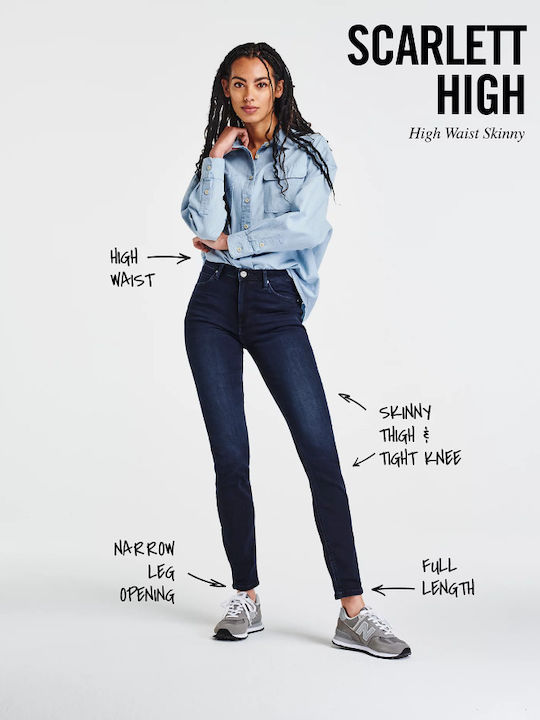 Scarlett High Waist Women's Jean Trousers in Skinny Fit