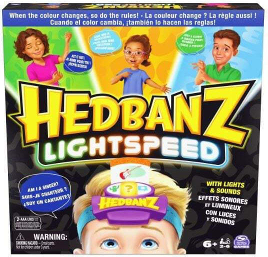 Joc de Societate Hedbanz, Lightspeed pentru 2-6 Jucători 6+ Ani (EN) Spin Master