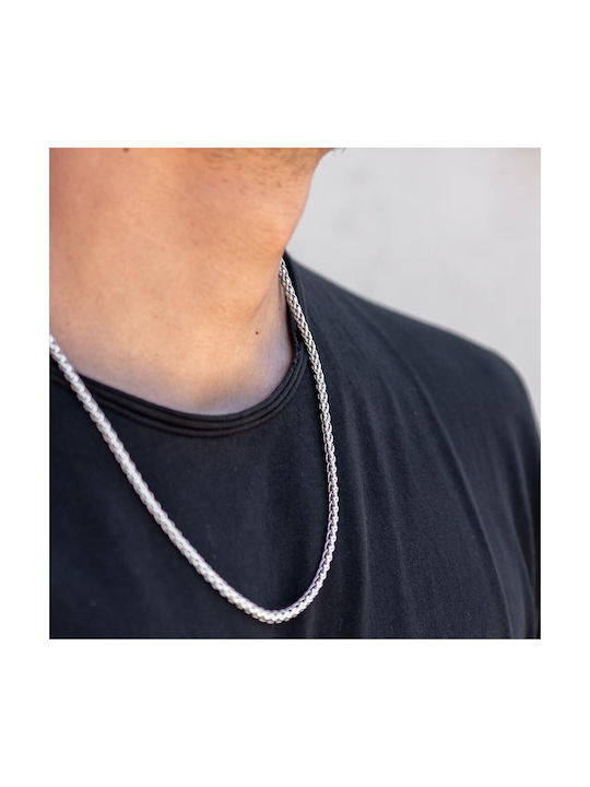 Piercing.gr Chain Neck from Steel Thin Thickness 4mm and Length 65cm