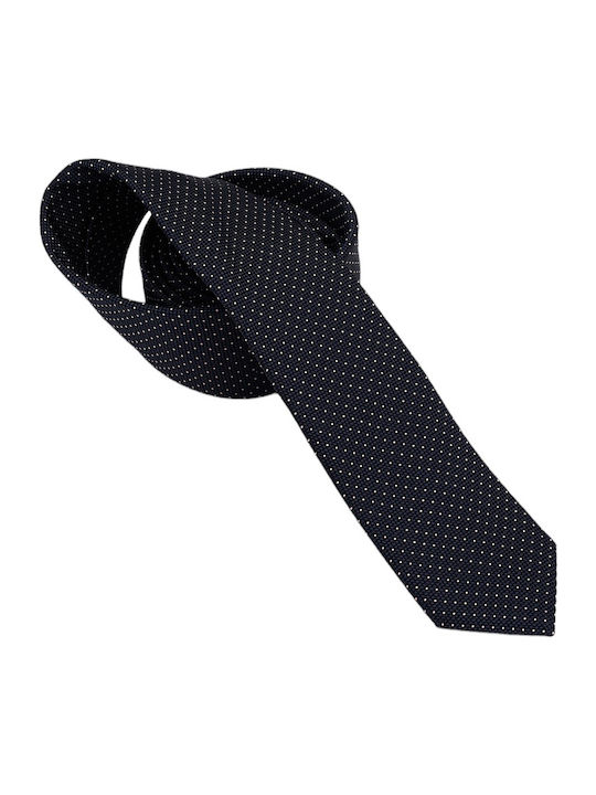 Hugo Men's Tie Silk Printed in Navy Blue Color