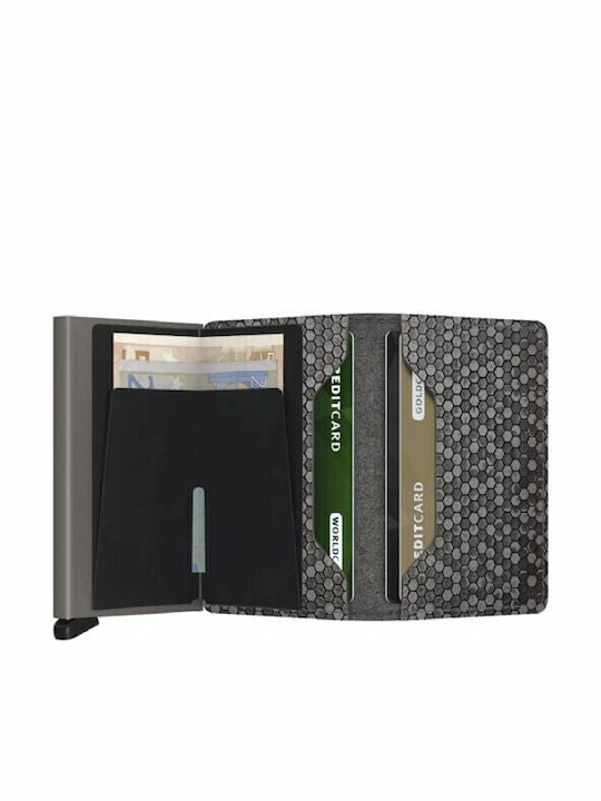 Leder Herren Geldbörse Karten Gray
