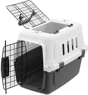 Vesta White Dog Transport Cage 58.5x41x38cm