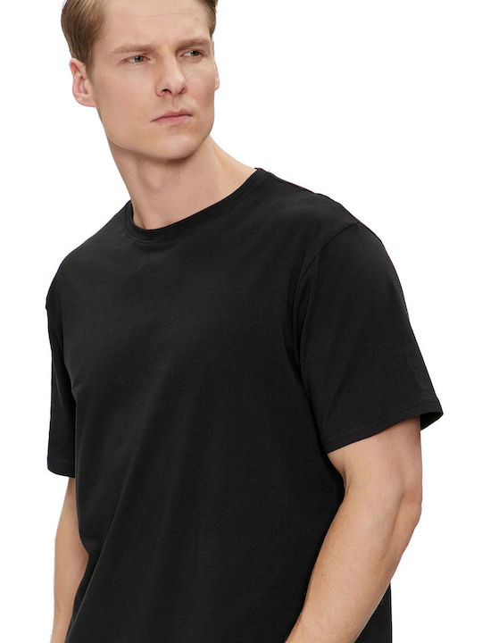 Men's Undershirts Short-sleeved Black (black) 2Pack