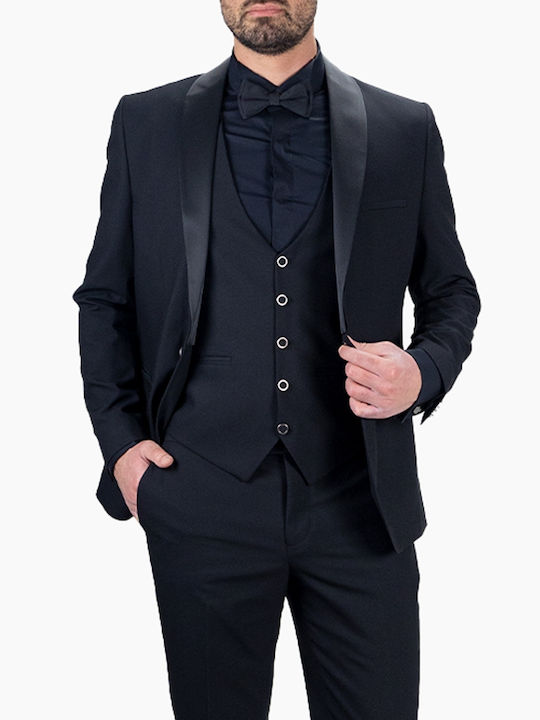 Boston Men's Summer Suit Black