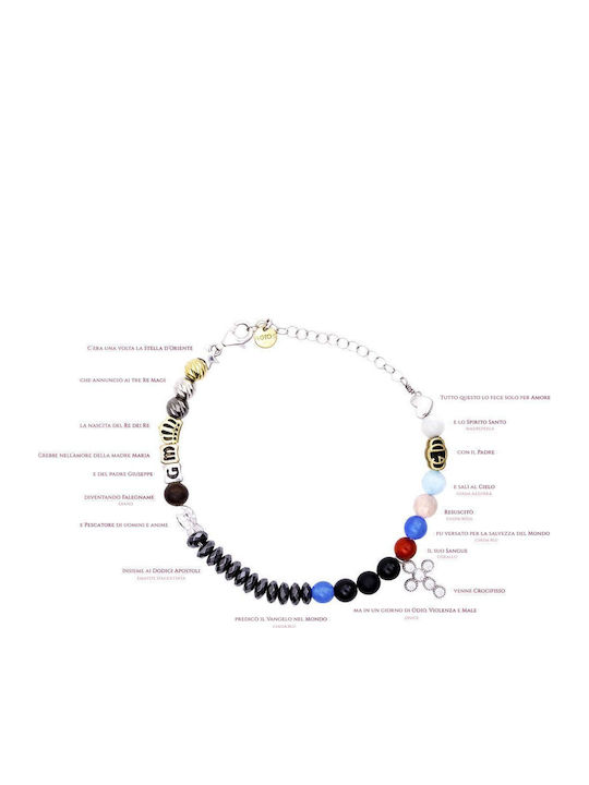 Βραχιόλι Iesus Απο Ασήμι 925° (code Agi 1001/b-or)