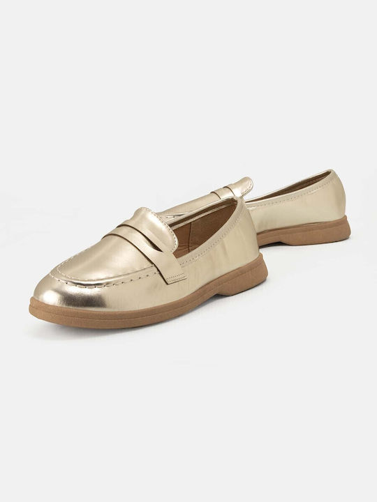 Дамски Loafers в Златист Цвят