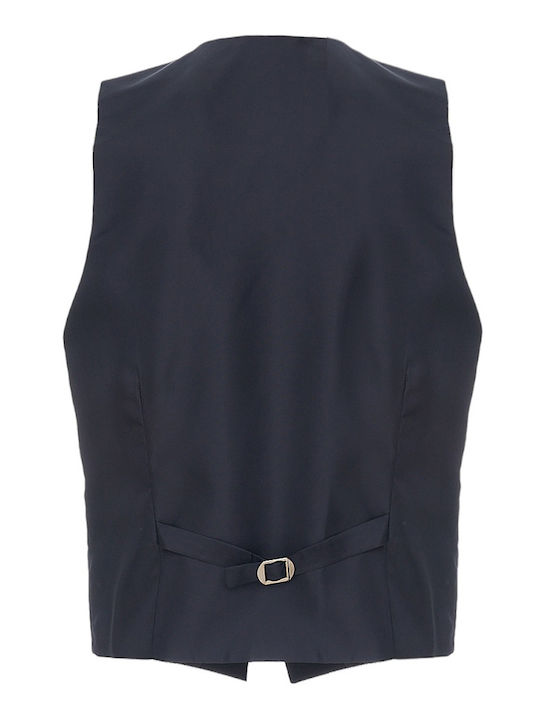 Men's Winter Suit with Vest Dark Blue