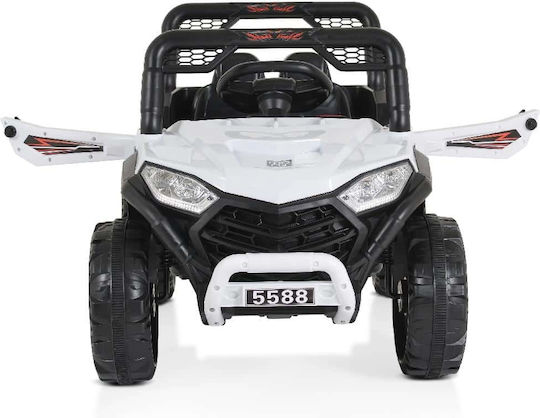 Bo Fast Buggy Two Seater with Remote Control 12 Volt White for 3+ Years