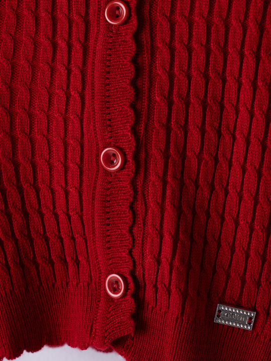 Εβίτα Kids Cardigan Knitted RED