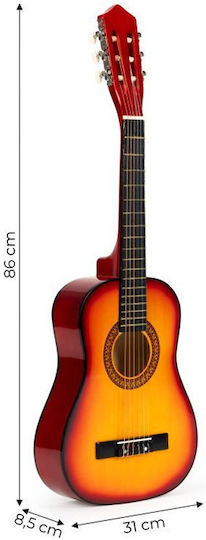 Ecotoys Wooden Guitar For Ages 3+