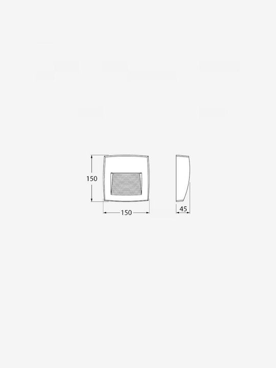 Fumagalli Lorenza 150 Επιτοίχιο Εξωτερικό Φωτιστικό LED IP55 με Ρυθμιζόμενο Λευκό Φως