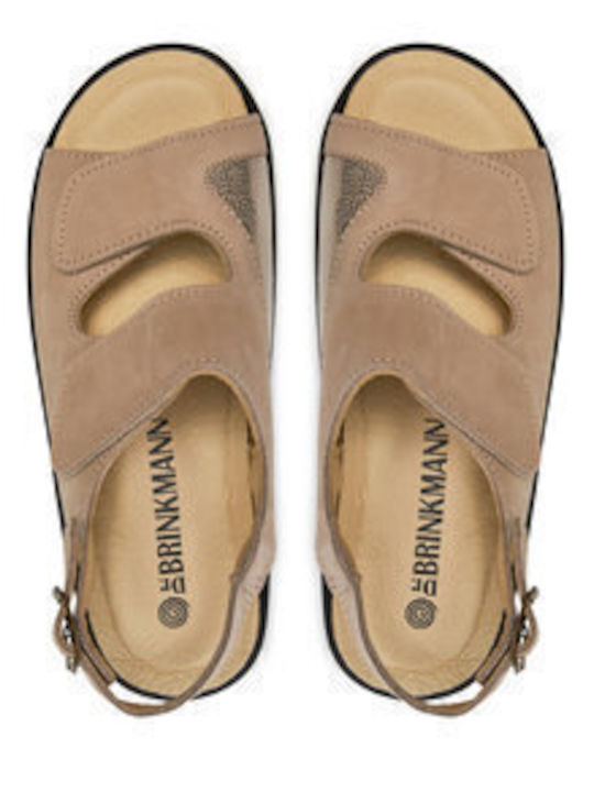Damenplattformen Beige