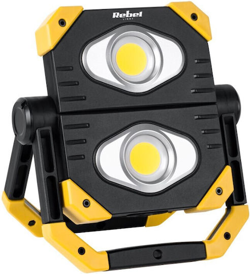 Rebel Rechargeable Jobsite Light LED with Brightness up to 2000lm