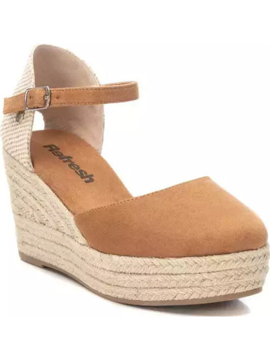 Damenplattformen im Espadrilles-Stil Braun