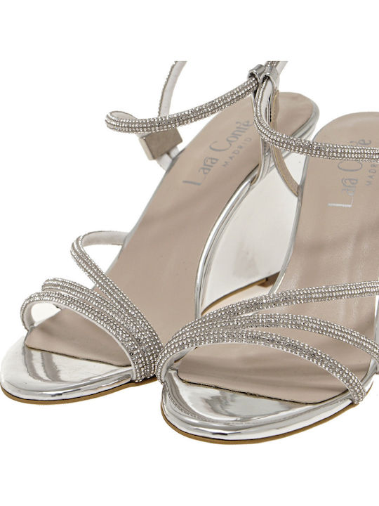 Women's Synthetic Leather Platform Shoes Silver