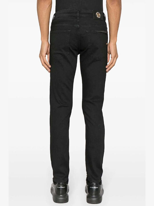 Versace Men's Jeans Pants in Narrow Line Black