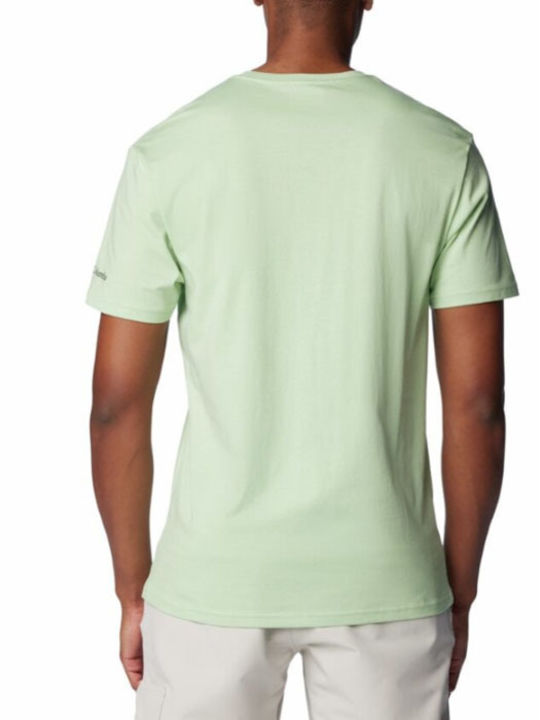 Columbia T-shirt Bărbătesc cu Mânecă Scurtă Verde