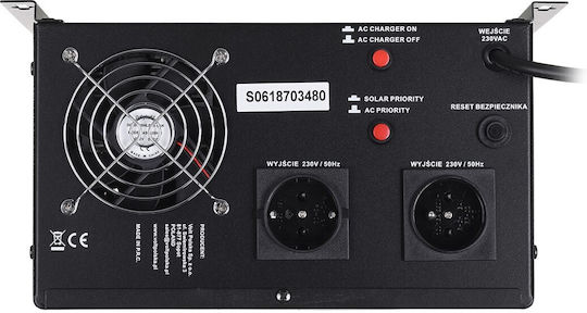 Volt Polska SINUS PRO Καθαρού Ημιτόνου Inverter Ισχύος 2500W με Τάση Εισόδου 24V (Μονοφασικό) 3SP250024W