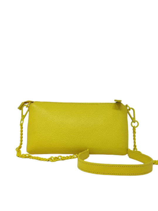 Leather Women's Bag Shoulder Yellow