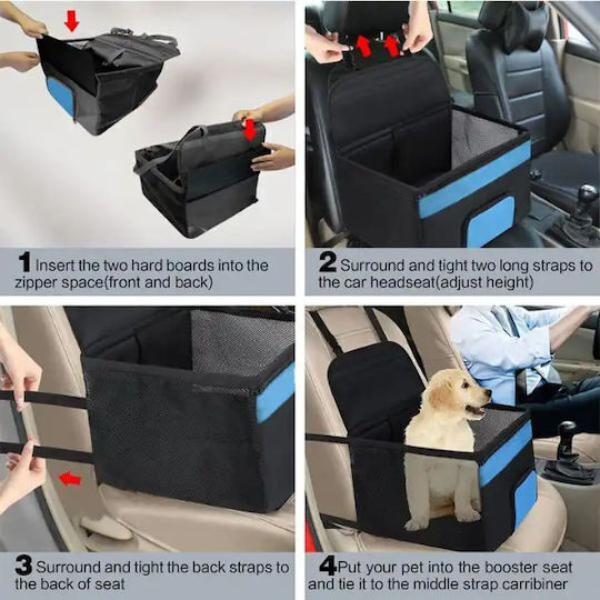 Husă impermeabilă Geantă de umăr pentru transport câine Neagră