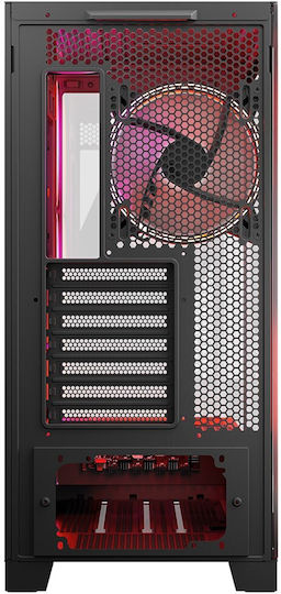 Modecom Volcano Space Apex ARGB Gaming Midi Tower Κουτί Υπολογιστή με Πλαϊνό Παράθυρο Μαύρο