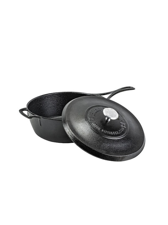 Lodge Blacklock Cast Iron Pan with Lid 44.12cm