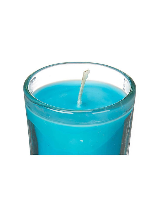 Acorde Scented Candle Jar Blue 16x11cm 12pcs