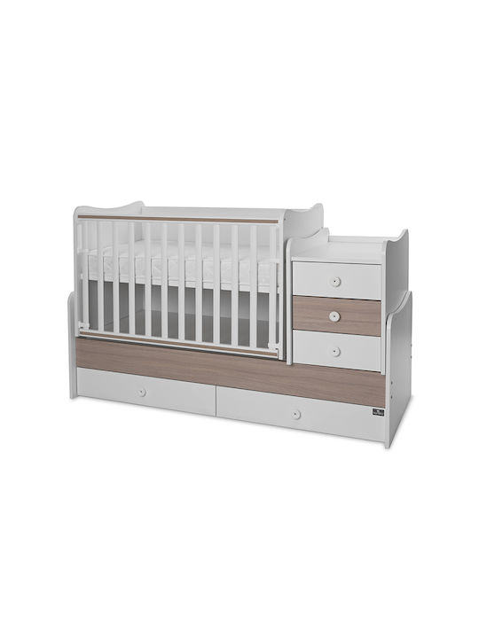 Lorelli Pătuț Bebeluși Multifuncțional Maxi Plus Alb pentru Saltea 70x160cm