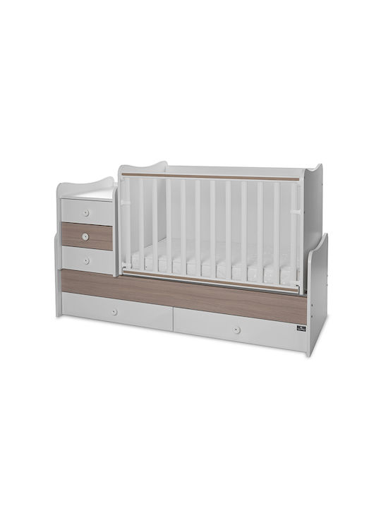 Lorelli Pătuț Bebeluși Multifuncțional Maxi Plus Alb pentru Saltea 70x160cm