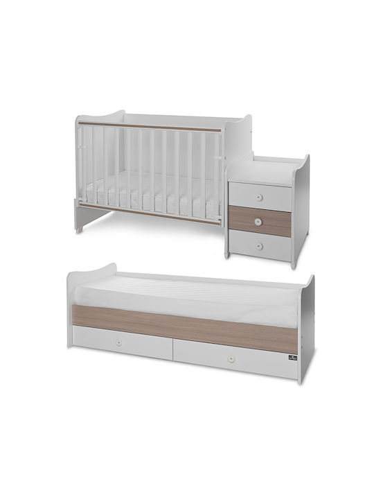 Lorelli Pătuț Bebeluși Multifuncțional Maxi Plus Alb pentru Saltea 70x160cm