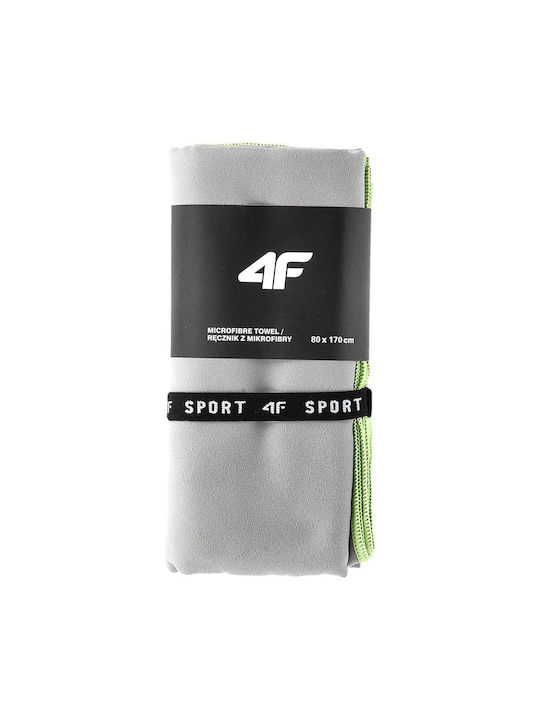 4F Prosoape de sală de sport Microfibra Gri 80x170cm