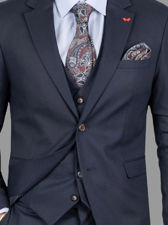 Dezign Men's Suit Slim Fit BLUE
