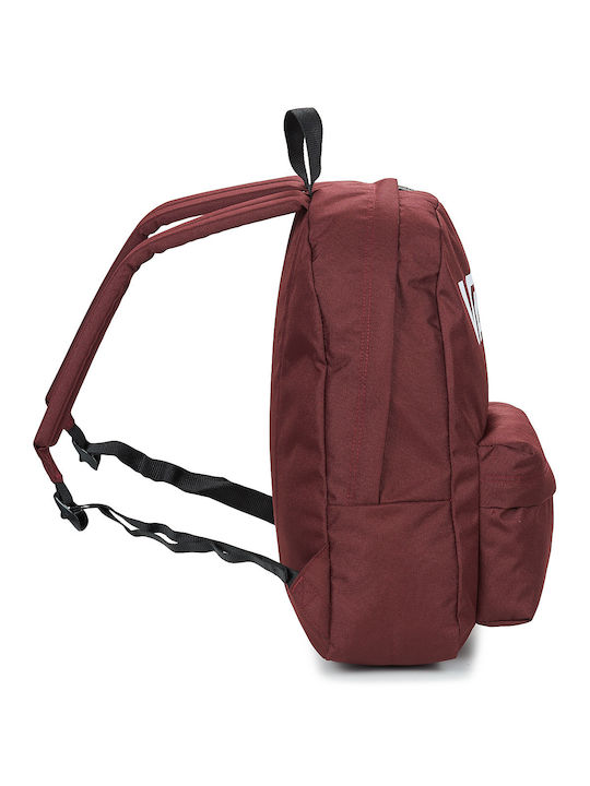 Vans Old Skool Drop V School Bag Backpack Junior High-High School Burgundy 22Liters