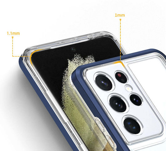 Hurtel Back Cover Plastic / Silicone 1.1mm Transparent (Galaxy S23 Ultra)