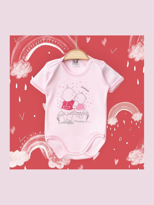 Hoppidik Baby Bodysuit Underwear Set Pink