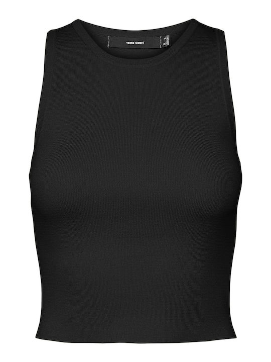 Ginny Women's Crop Top Sleeveless Black