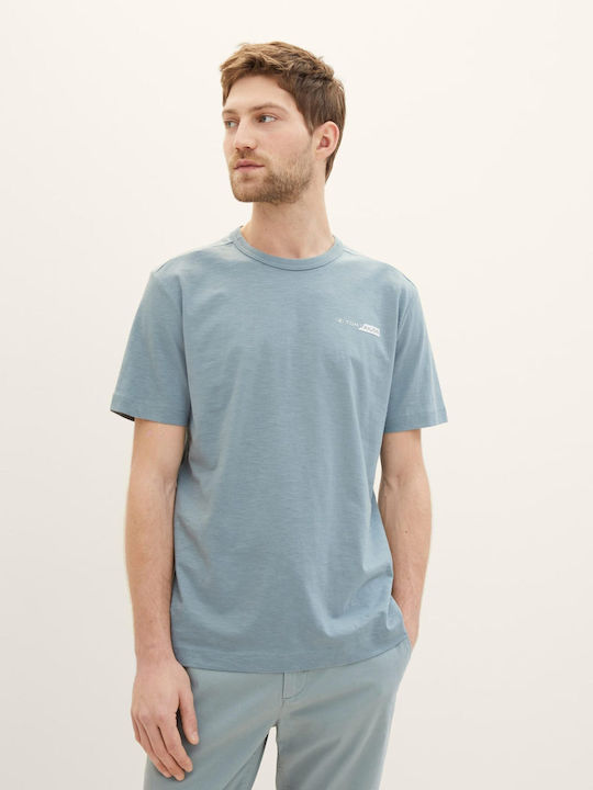 Tom Tailor Ανδρικό T-shirt Κοντομάνικο Washed Out Middle Blue