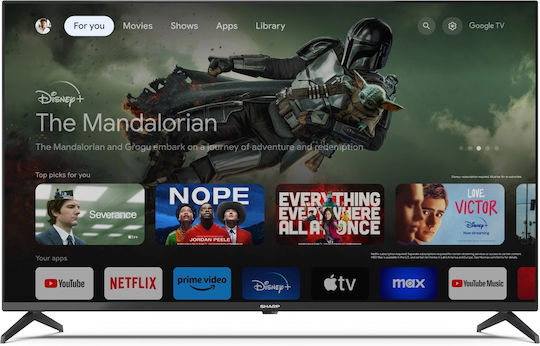 Sharp Smart Τηλεόραση 55" 4K UHD LED 55GL4260E HDR (2023) 4T-C55GL4260EB