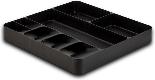 Nava Tăvi Pentru Tacâmuri De Sertar Acer Din Plastic 40x38.5x5.5cm Neagră