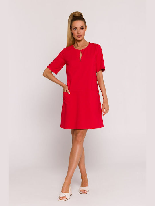 MOE Summer Mini Dress Red