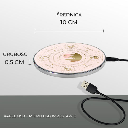 Harry Potter Încărcător Wireless (Qi Pad) 10W Roz