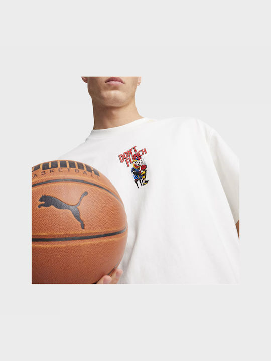 Puma Tricou pentru bărbați cu mâneci scurte White