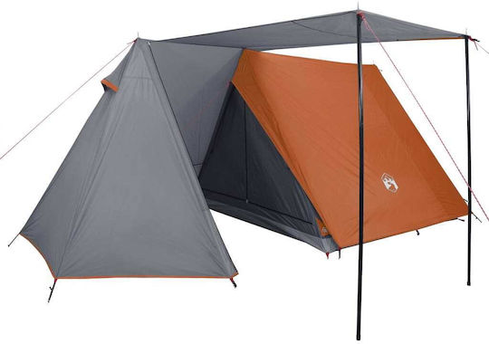 vidaXL Summer Camping Tent Grey For 3 People 190x200x170cm