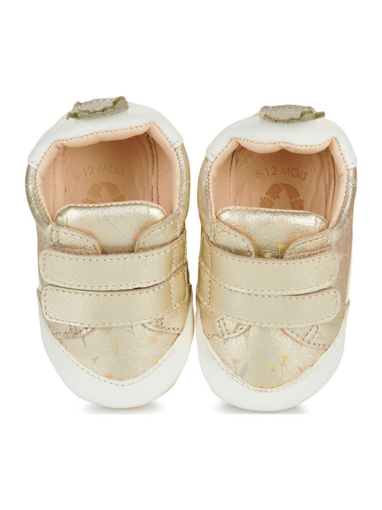 Easy Peasy Βρεφικά Sneakers Αγκαλιάς Χρυσά