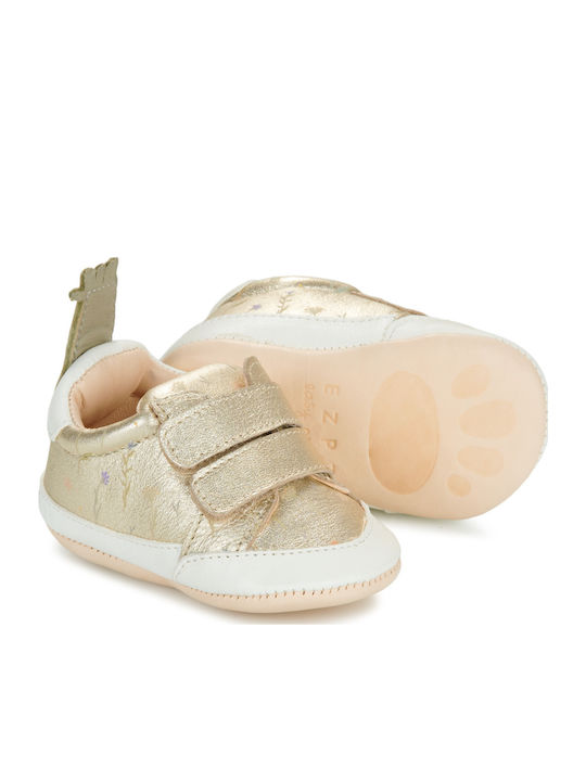 Easy Peasy Βρεφικά Sneakers Αγκαλιάς Χρυσά