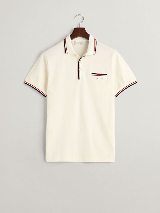 Polo T-shirt Εκρου