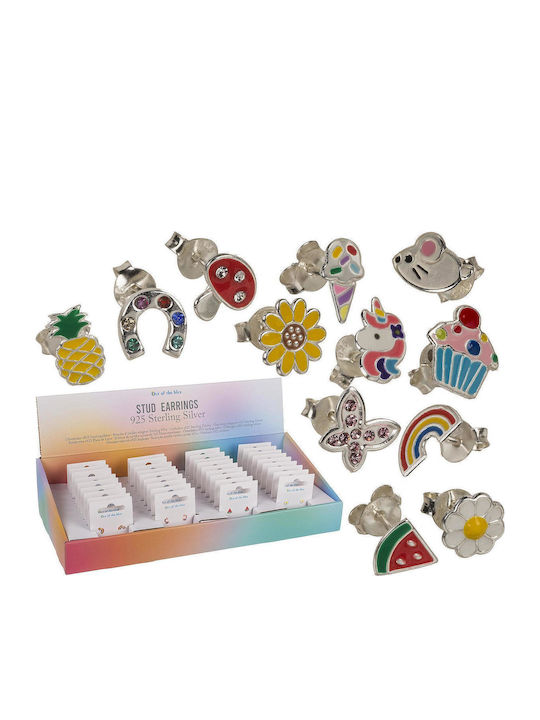 ArteLibre Silver Flower Studs ArteLibre Silver Flower Studs
